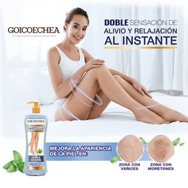 GOICOCHEA - Crema para piernas con doble mentol. Sensacin refrescante y calmante de rpida absorcin. Botella con 400ml                                 