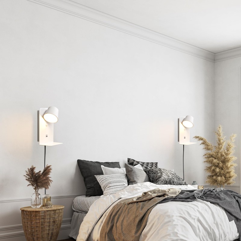 DEC LUCE DECOLUCE LIGHTING Modern LED Plug in Wall Sconce,