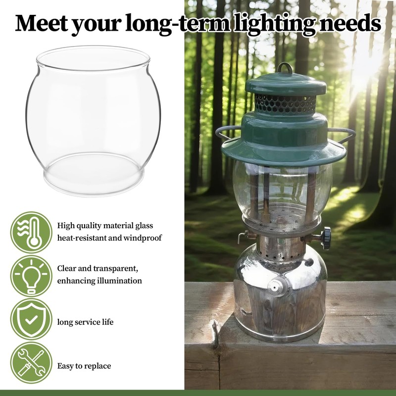 LVACODV 10-Pack Lantern Mantles & Glass Globe Replacement, Compatible with