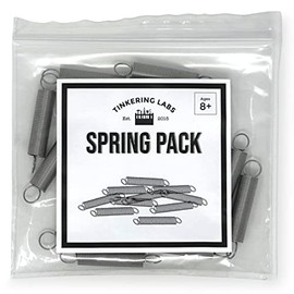 Tinkering Labs Parts Pack: Springs | Great for Quick Electrical Connections, Flexible Connections, and More | 10 Springs in Each Pack