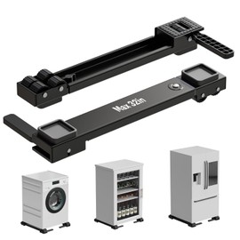 Appliance Rollers Heavy Duty,Extendable Appliance Sliders,Liftable Washing Machine Base,Easily Move Washer and Dryer Machines,Refrigerators,Furniture-White