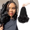 WOKAA Crochet Hair for Women 10 Inch 8 Packs French