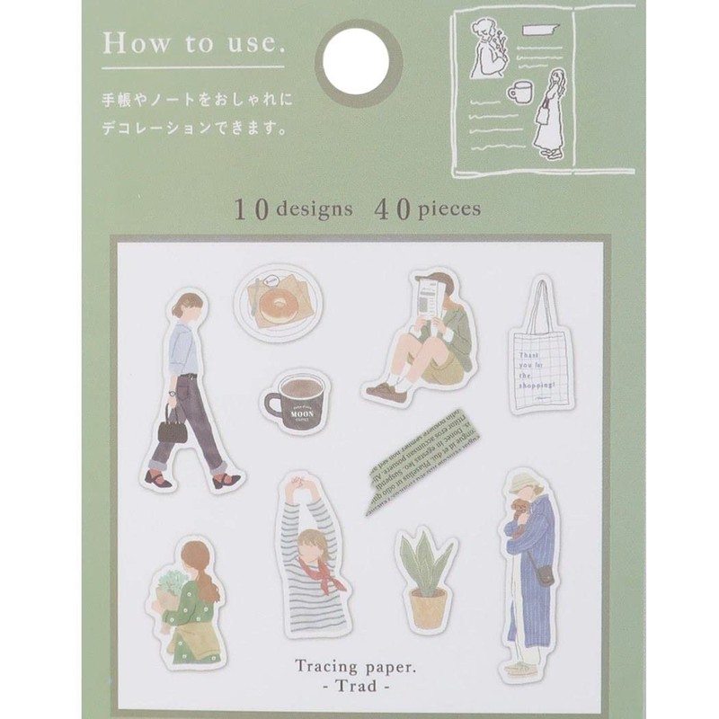 [Flake Seals] Femme Closet Sticker/Trad-Q-LIA Day planner Decoration, Decoration, Goods