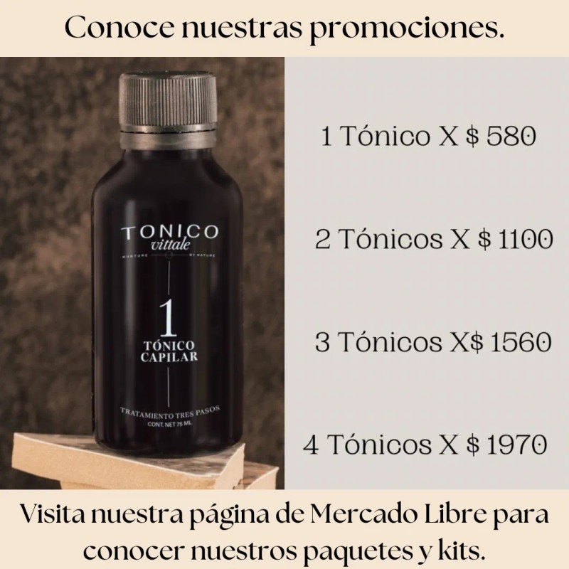 Tónico Vittale Anticaída Crecimiento Restaura Cabello Paso 1