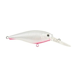 Berkley Flicker Shad Fishing Lure, Slick Pearl Silver, 3/16 oz, 2in | 5cm Crankbaits, Size, Profile and Dive Depth Imitates Real Shad, Equipped with Fusion19 Hook