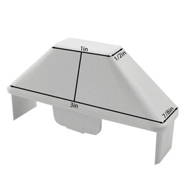 XGNG 1 Pack (10pcs) Vinyl Fence Cap White PVC Fence Cap Connection Fittings Clip Universal Joints Connector Suitable for Garden Fence Outdoor