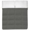 Sweet Home Collection White Goose Down Alternative Comforter, Full, Gray