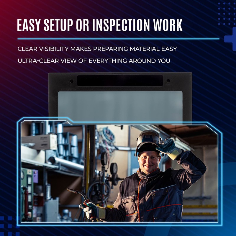 AMERIARC Auto Darkening Welding Lens 2x4 with High-Definition Clarity -