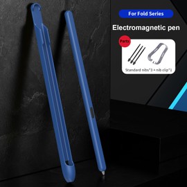 Z Fold 6 S Pen Compatible for Galaxy Z Fold5 Slim Pen, Input pen for Fold6/Fold4, Fold5 S-Pen Fold Edition, 1.5mm Pen Tip 4100 Pressure Levels Stylus + S Pen Slot-Blue