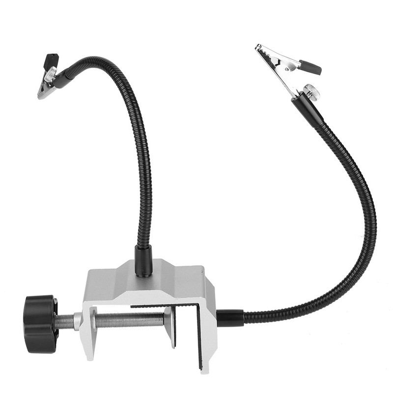 Universal Metal Arm Electric Iron Holder Solder Station Clamp for