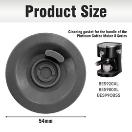 Sage Reinigungstabletten,Sage Barista Express Zubehör,Kaffeemaschine Cleaning Siebträger Silikon Reinigungsscheibe Descaler,Express Reinigungsscheibe,Reinigungsset Entkalker Reinigungstabletten, Grey