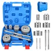 DEHUIWI 9PCS Masonry Hole Saw Kit - 4 Inch SDS