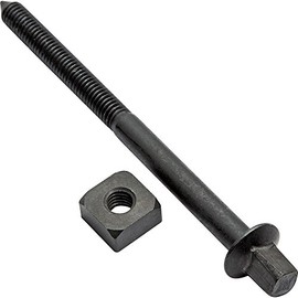 ⅜” Diameter Bed Bolt - Sturdy Bed Frame Hardware for Exceptional Structural Support - Nuts and Bolts to Attach The Rails to The Posts in A Traditional Manner - Furniture Bolts for Woodworking Projects