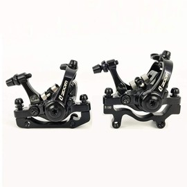 QIRUN ZOOM Aluminum Alloy Bicycle Rear Disc Brake Mountain Road MTB Bike Mechanical Caliper Disc Brake Cycling Double Brake Front and Rear Set