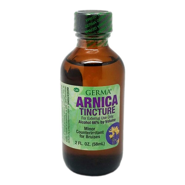 Germa Arnica Tincture. Topical Analgesic. For Joint Pain, Body Aches and Counterirritant for Bruises. 1.7 oz