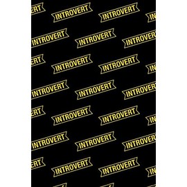 Introvert Pattern: Blank Lined Notebook, Journal or Diary