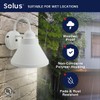 Solus WM-S81V-WH-S Outdoor Wall Mount Security Lighting Fixture, Includes Photocell