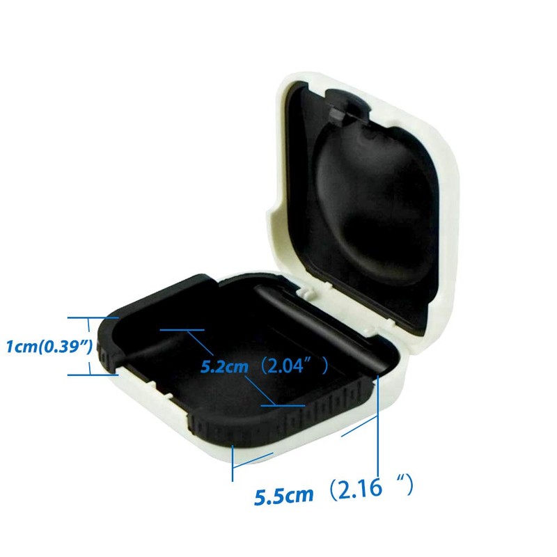 Phirunty Hearing Aid Case Hard Small Splashproof 2.16"*2.04"*0.39" Cushioned Interior