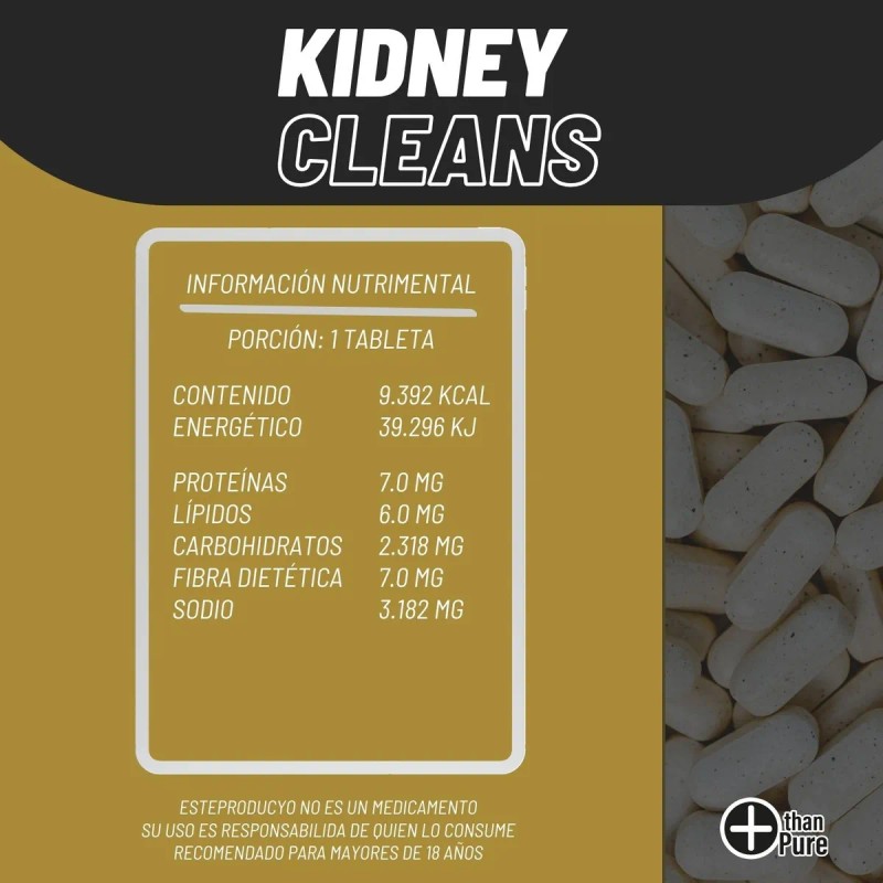 Suplemento Cuidado Riñones Diúretico 100 Tabletas Purestlife