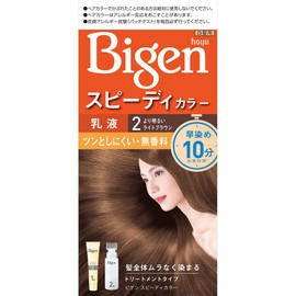 Hoyu Vigen Speedy Color Emulsion 2, Brighter Light Brown, Agent 1.4 oz (40 g) + Agent 2: 2.0 fl oz (60 ml), Quasi-Drug
