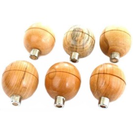 FindingKing Round Wood Graver Handles Engraving Jewelers Jewelry Design & Repair Tools 6Pcs