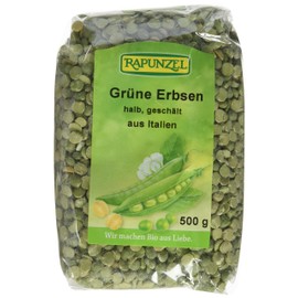 Rapunzel Peas Green, Half, Peeled Organic, 500 g