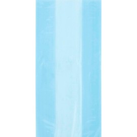 30 Baby Blue Cellophane Party Bags with Twist Ties