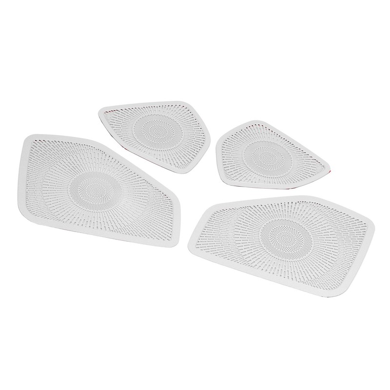 Car Door Speaker Cover Stainless Steel Speaker Grille Trim Replacement