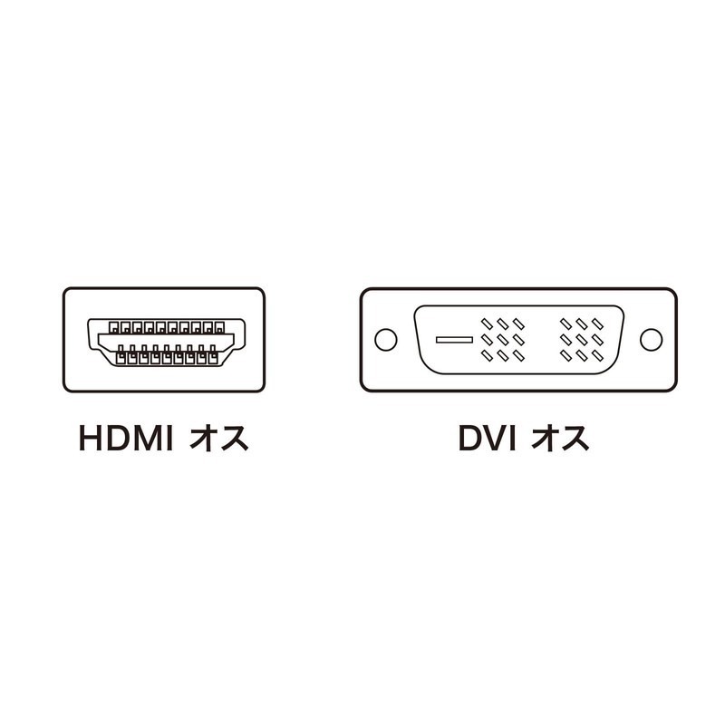 サンワサプライ HDMI-DVIケーブル 1m KM-HD21-10K