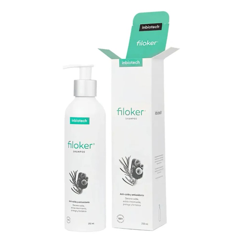Inbiotech Filoker Shampoo 250ml Anticaída Protege Fortalece
