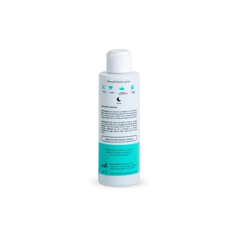 Exfoliante Facial BHA, The Smoothing Exfoliant, Para Piel Mixta a