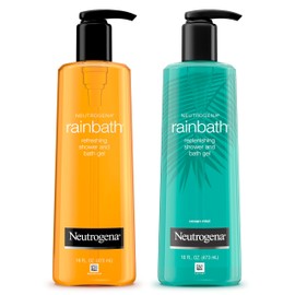 Neutrogena Rainbath Refreshing & Cleansing Shower & Bath Gel, Moisturizing Daily Body Wash & Shaving Gel for Soft Skin, Two Pack Including Ocean Mist & Original Scents, 16 fl. oz, 2 Pack