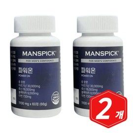 Men's Pick Power On 60 tablets x 2 Arginine Leucine Vitamin Mineral Taurine Black Garlic / 맨즈픽 파워온 60정 x 2개 아르지닌 로이신 비타민 미네랄 타우린 흑마늘
