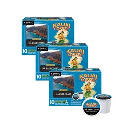 Kauai Coffee Na Pali Dark Roast - Compatible with Keurig K-Cup Brewers, 10 CT (Pack of 3)