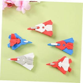 TOYANDONA Aircraft Eraser Toy 36 Pcs Eraser Prizes for 3D Puzzles for Mini Puzzles for Erasers Toys Bag Filler Treat Bags Filler Cartoon Helicopter Erasers Pencil Erasers for TPR