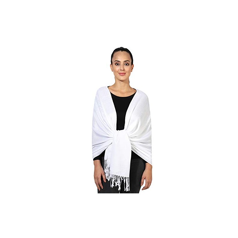 World of Shawls Pashmina Style All Seasons Handcrafted Wrap Shawl