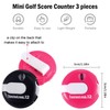 Frienda 3 Pieces Golf Score Counter Mini Golf Stroke Counter