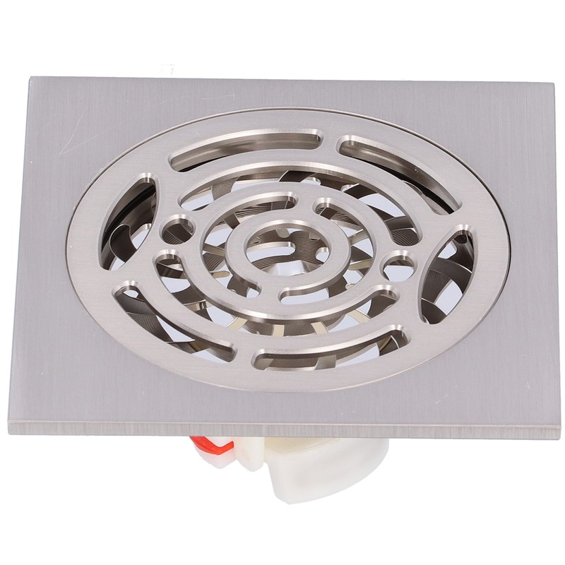 Brushed Shower Floor Drain Copper Floor Strainer for Kitchen Bathroom