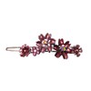 Flower Barrette In Lovely Colors Equipped with Snap-on Clip for