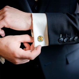 Cross Cufflinks for Men Sterling Silver Celtic Cross Cuff Links Cross Jewelry for Men Father