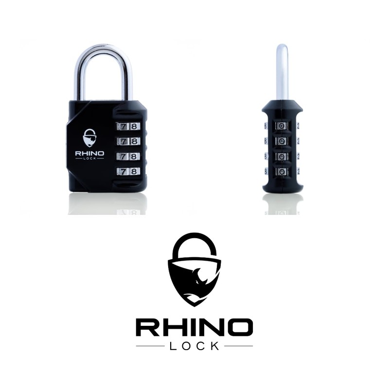 Rhino Lock Secure Lock (6mm Gym Edition) - Black 4
