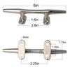 VEITHI 6 inch 316 Stainless Steel Boat Cleat, Boat Cleats