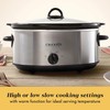Crock-Pot 7 Quart Oval Manual Slow Cooker, Stainless Steel (SCV700-S-BR),