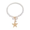 Gold/Silver Charm Necklace Shell Starfish Pearl Necklace Oversized Shells and