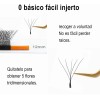 Nagaraku Extensiones De Pestañas 5d W Shape 8-15mm Mix