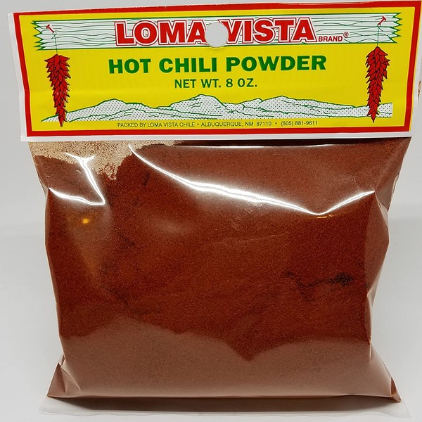 Loma Vista Hot New Mexico Red Chili Powder, 8 Ounces