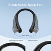 Neck fan, Portable Fan with 5-17H Lifespan, 4000mAh Neck fan