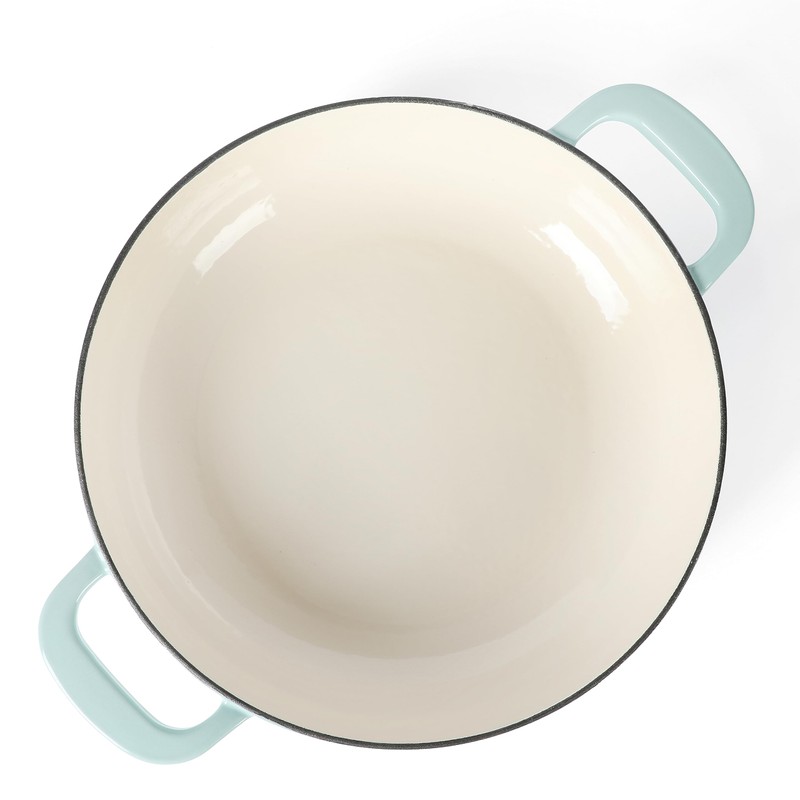 Martha Stewart 3.5-Quart Enameled Cast Iron Dutch Oven Braiser -