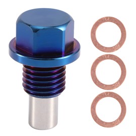 Aluminum Alloy Magnetic Oil Pan Sump Return Drain Plug Bung Fitting AdapterM12x1.5