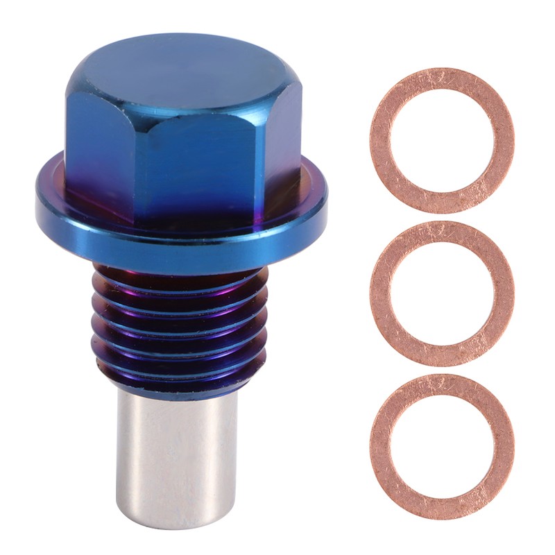 Aluminum Alloy Magnetic Oil Pan Sump Return Drain Plug Bung